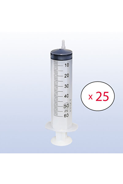 Ayset 50 ml  Enjektör (25 ADET) Gavaj Çam Uçlu 50 cc Şırınga