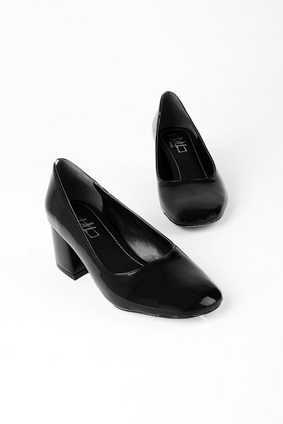 Lal Shoes & Bags Blunt Toe Black Modi Pantofi cu toc pentru femei