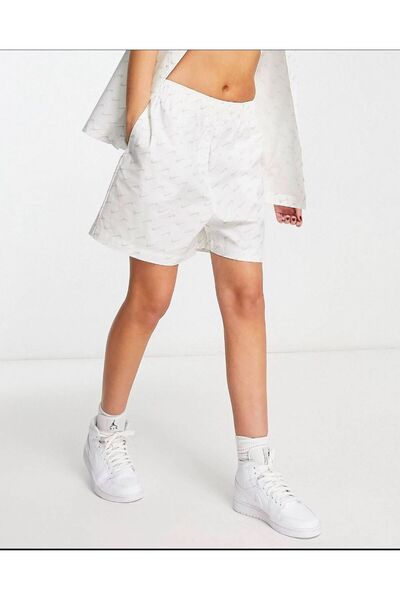 Nike Spor Giyim Günlük Modern Kadın Yüksek Bel Dokuma Şort CNG-STORE