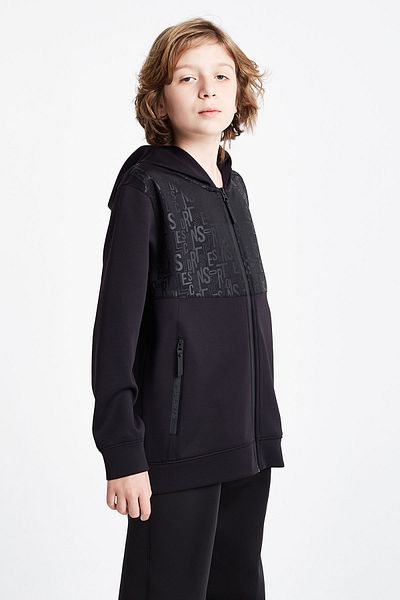 Lescon Детски суитшърт с качулка и цип - 24N-3135