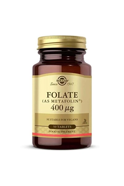 Solgar Folate Metafolin 400 Mcg 50 Tablet + 100 ml yüz temizleme jeli hediye