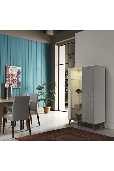 ipek mobilya ZETA VİTRİN (B. GRİ)