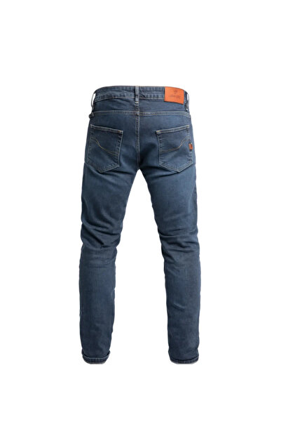 Tech90 New Pirate Kevlar Korumalı Mavi Kot Motorcu Pantolonu