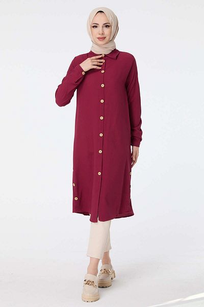 TOFİSA 13016-BORDO Tunika