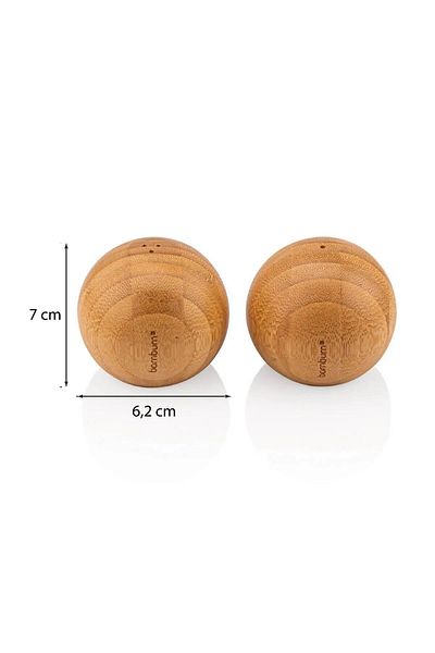 Bambum Home Salt and Pepper Shakers - Bamboo Ball