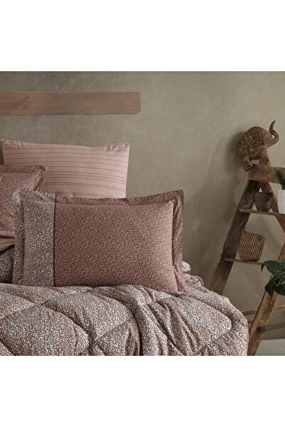 Hobby Silvana Kahve - Poplin Studio Tek Kişilik Uyku Seti