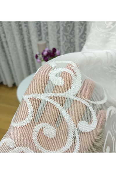 elision home Shawl Pattern French Lace Tulle Curtain, 350x260, Normal Pleat, 1/2.5