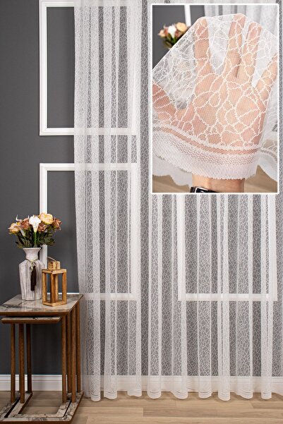 elision home Сучасні візерункові плетені прозорі штори, 100x260, щільні склад...