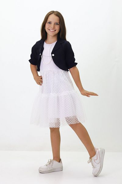 GZT TEKSTİL Girl's Tulle Dress - Graduation, Engagement, Special Occasions