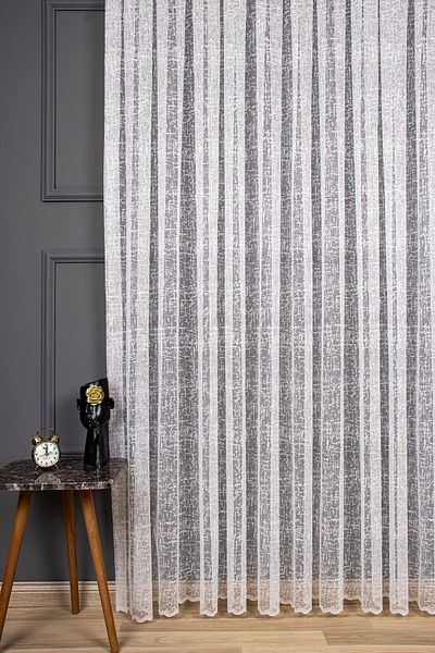 elision home نمط سلوب، ستارة تول سادة محبوكة، 150x260، ثنيات متناثرة، 1/2