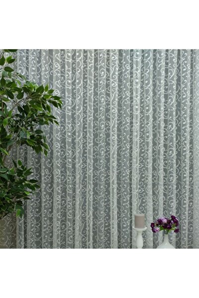 elision home Shawl Pattern French Lace Tulle Curtain, 350x260, Normal Pleat, 1/2.5