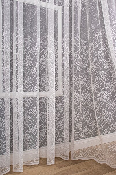 elision home Special Series Knitted Plain Tulle Curtain, 400x270, Sparse Pleat, 1/2