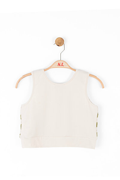 nk kids Girl's Double Set - Knitwear Crop Blouse and Shorts