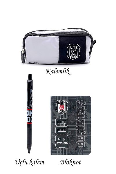 Beşiktaş Original Pen Holder Set of 2 - Wooden Box
