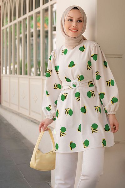 TOFİSA 10549green Брюки-туніка