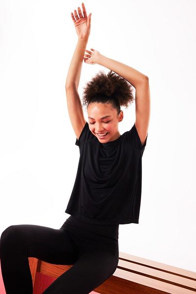 DeFacto Tricou sport cu mânecă scurtă, cu mânecă scurtă, cu decor standard, A2504ax23sm