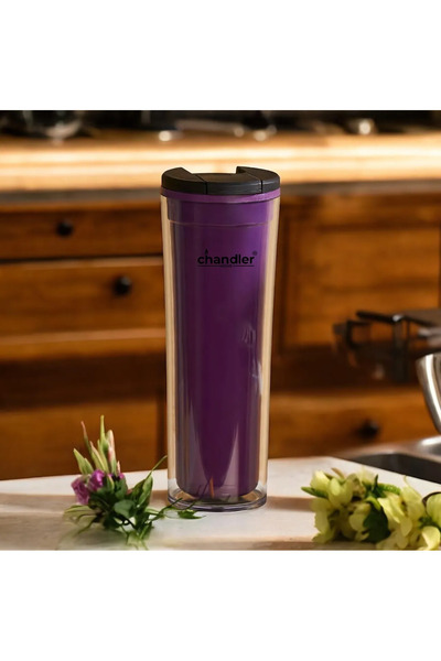 Chandler Home Mug Ametist 450 ml Termos Bardak (BPA içermez) (Sıcak ve Soğuk ...