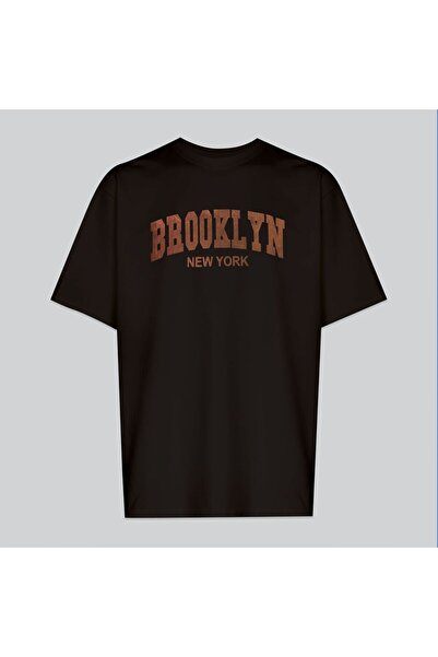 dwnwear Μαύρο μπλουζάκι από χτενισμένο βαμβάκι με τύπωμα Βαμβάκι