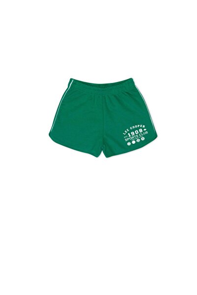 Lee Cooper Monaco girl's knitted shorts green