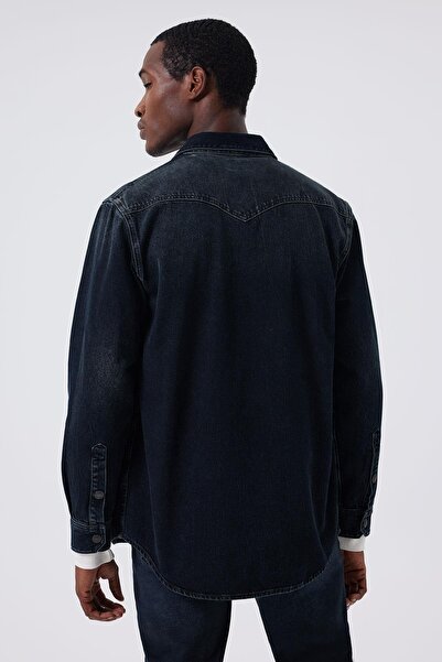 Lee Cooper Rıvendell 1 Чоловіча джинсова сорочка з деніму