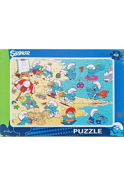 Kesman Kitap Şirinler Lisanslı Frame Puzzle/Yapboz 24 Parça