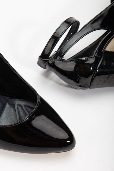 Mc vay Shoes Pantofi de damă cu toc Pabucmarketi din piele neagră