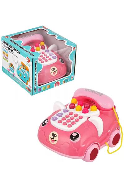 Sole Sesli Ve Işıklı Oyuncak Arabalı Telefon - Ilk Telefonum, Eğitici Oyuncak Telefon