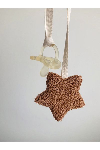 AFRALYAHOME Child Baby Special Design 100% Natural Cotton Rope Punch Double Sided Pacifier Strap