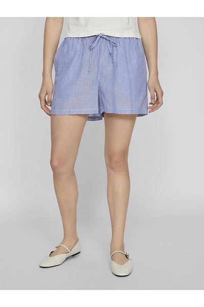 VILA Shorts mit hoher Taille und weitem Bein
