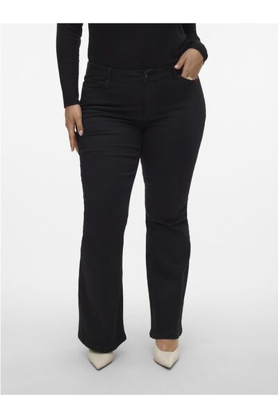 Veromoda Curve Ausgestellt Vmscarlet Mid Rise Ausgestellt Jeans