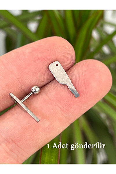 Karınca Piercing Şef Bıçağı Kitchen Chef Mutfak Kulak Kıkırdak Conch Helix Pi...