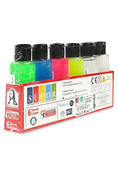 Südor Slime Set 6x70 ml 5 Adet Slime Yapıştırıcı + 1 Adet Borax