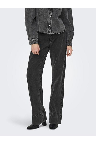ONLY Blugi - Negru - Picior larg