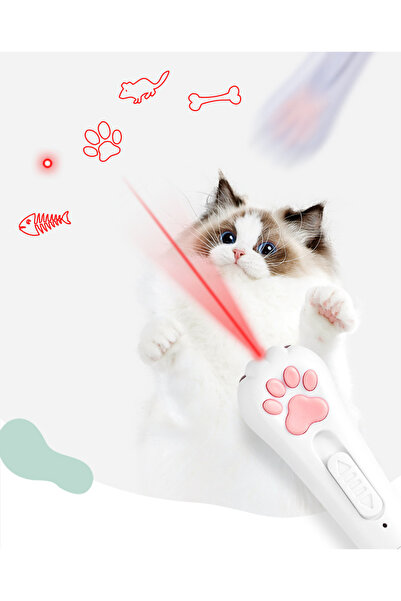 RICHIE Şarjlı lazer kedi lazeri kedi oyuncağı mini kırmızı lazer kedi lazeri ...