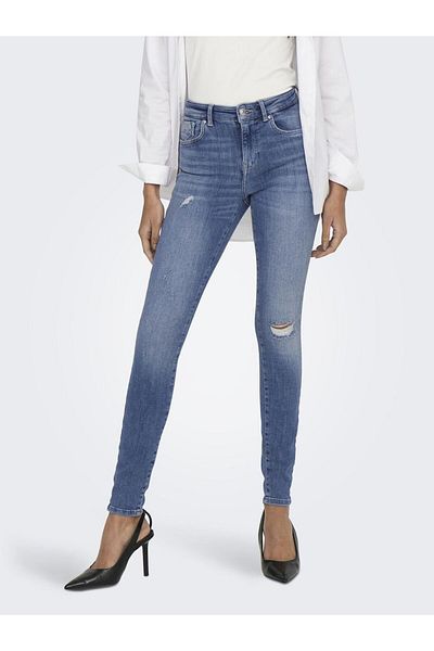 Only Skinny Jeans „Onlpower“ Mittlere Taille Skinny Fit Jeans