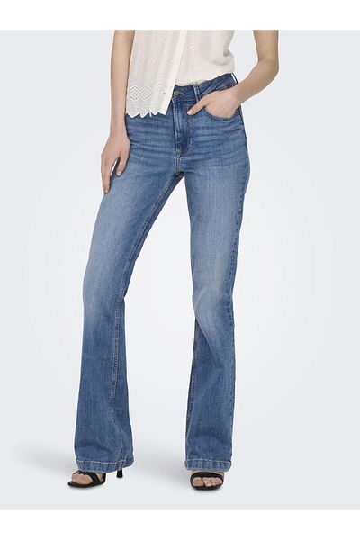 JDY Flared Fit Jeans Flora Hohe Taille Ausgestellt Jeans