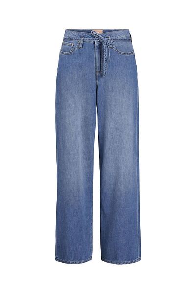 JJXX Bol kesim kot pantolon JXPIXI GENİŞ KETEN KARIŞIMI LW KOT PANTOLON DNM