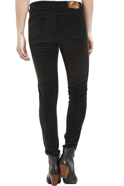 Lee Cooper Dark Green Skinny Highrise Fit Women's Trousers - Jamy Nd 1