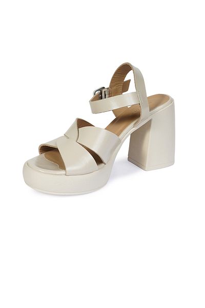 Greyder Sandale de damă din piele naturală din piele naturală bej 4Y2AS59046