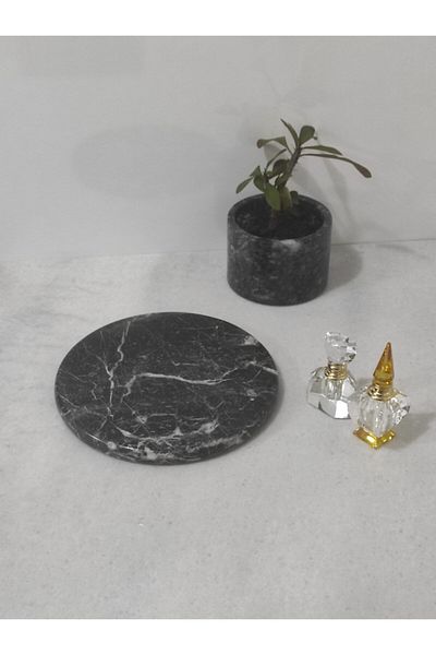 fymermertasarım Black Marble Presentation Holder