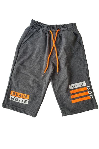 Machi 5-16 Years Old Children's Shorts - Cotton, 2 Pockets, Waist Elastic and Corded Capri
