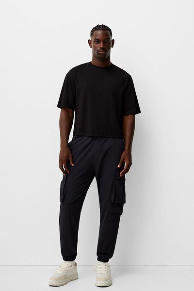 Bershka Technical Cargo Jogger Pants