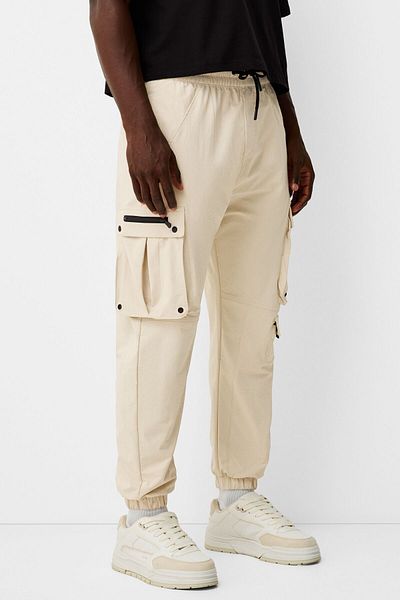 Bershka Technical Cargo Jogger Pants