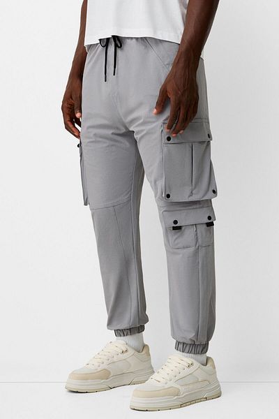 Bershka Technical Cargo Jogger Pants