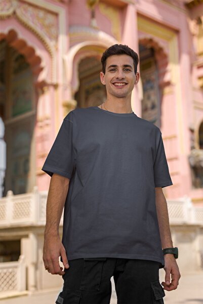 OXVİN Ανδρικό μπλουζάκι από βαμβακερό λαιμόκοψη Oversize Crew - Άνετη εφαρμογή