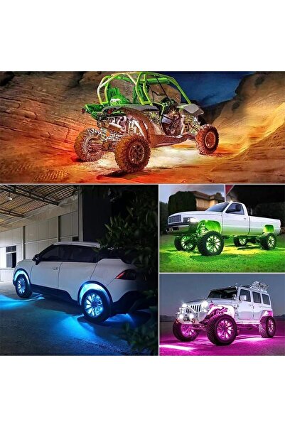 Beauty Box Kısa Devre Koruma Araç Altı Rgb Led Neon App Control 12v Jeep Off-...