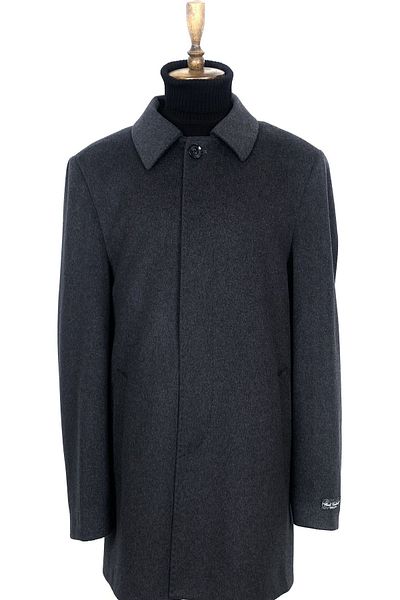 ŞAN GİYİM 617 Men's Anthracite Baby Collar BATTAL Coat