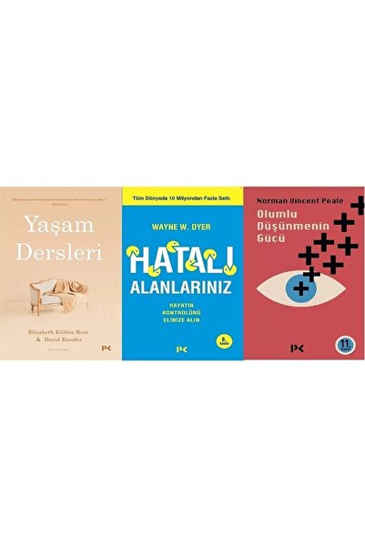 Profil Kitap Kişisel Gelişim Seti Üç Kitap Yaşam Dersleri Hatalı Alanlarınız Olumlu Düşünmenin Gücü