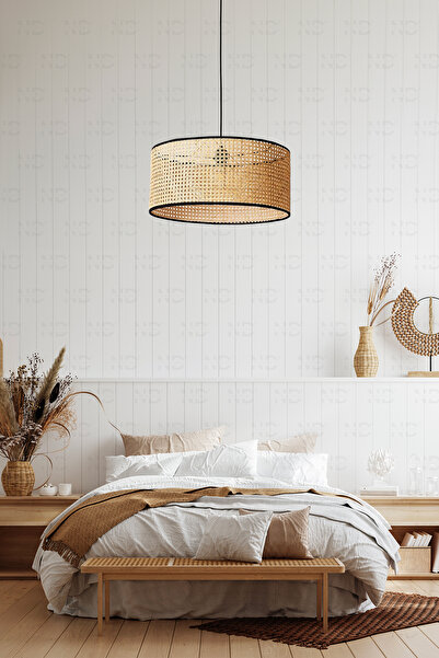 Naturel Home Hazeran Avize 30cm- Iskandinav, Modern, Bohem, Rattan Avize, Aydınlatma