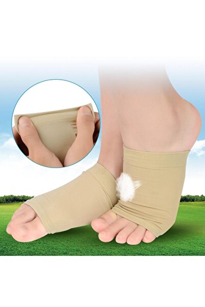 CMT Aveo 2 Adet Ayak Çorabı Kumaş Ayak Ark Destek Çorabı Ortopedik Düz Tabanl...